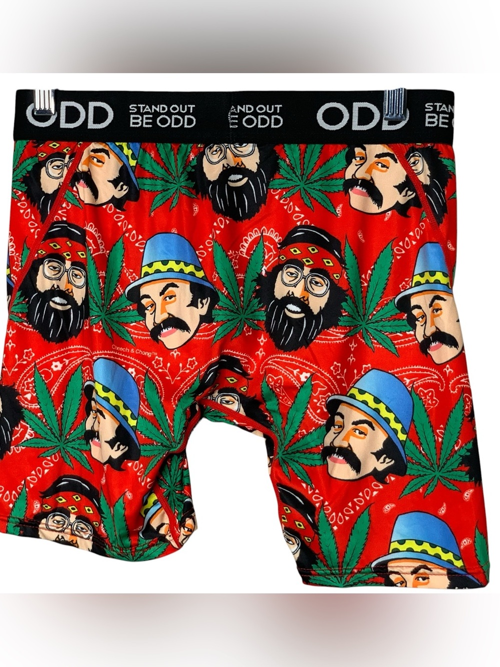 ODD Mens Boxer Briefs Cheech & Chong Size M NWOT Novelty Graphic Streetwear - Picture 2 of 7